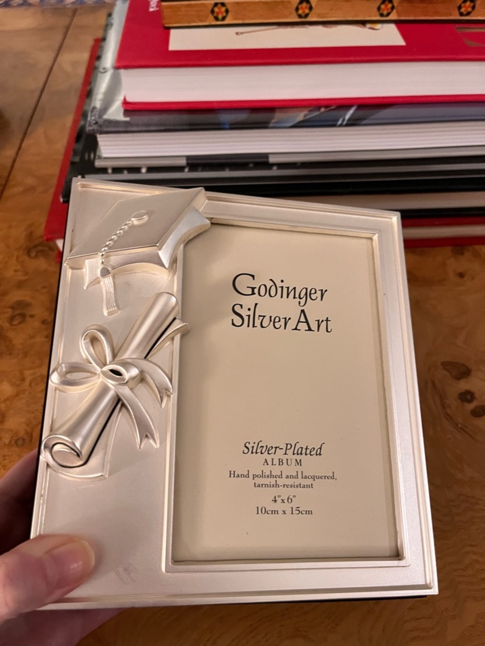 Godinger Silver-Plated Graduation Photo Album - Picture 12 of 12